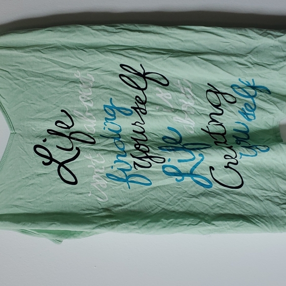 Suzy Shier - Mint Green Inspirational Tank - Size M - Picture 2 of 7